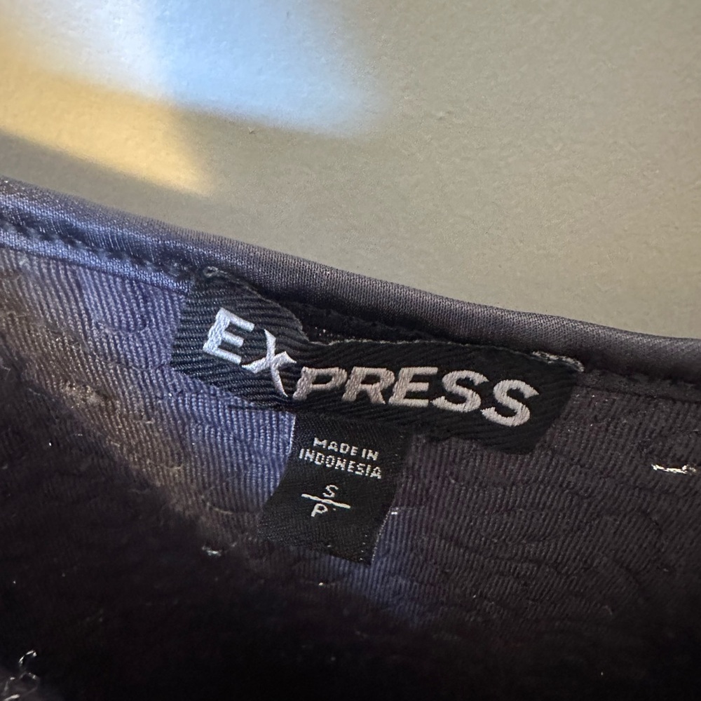 Express Small Silver Sequin Tank. Adjustable Stra… - image 3